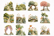 Whimsical Summer Pathway Clipart, an Illustration by DreamArtGraphic (Thumbnail 5 of 8)