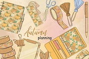Autumn Planning Collection, a Seasonal Illustration by GlamArtZhanna (Thumbnail 1 of 3)