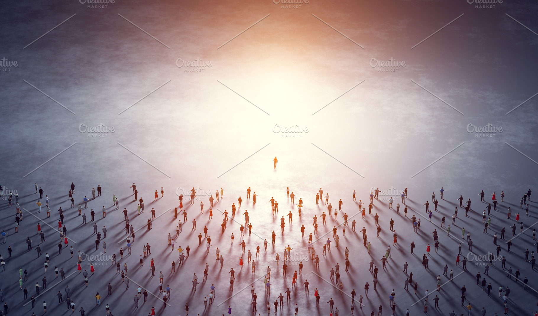 Crowd of people, diverse community., a Person Photo by Photocreo Michal Bednarek