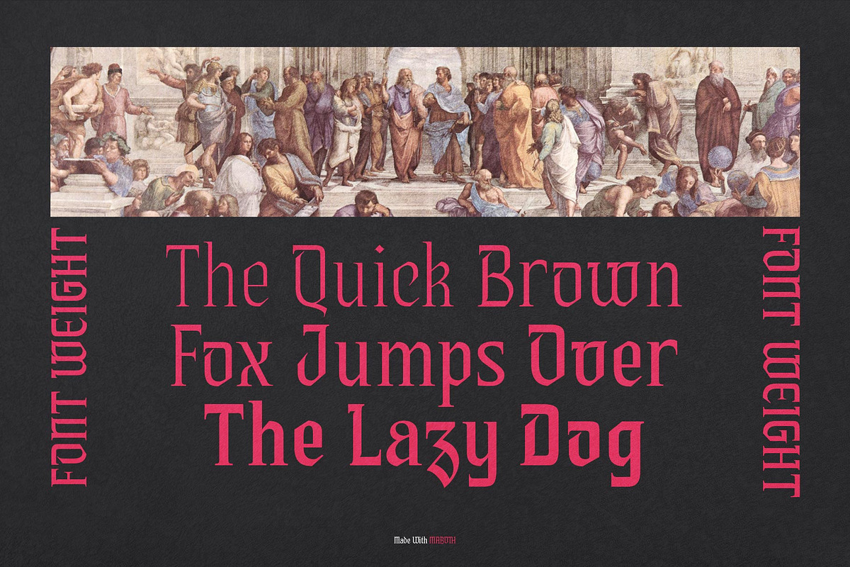 Maboth Typeface, a Blackletter Font by alit design (Photo 4 of 16)
