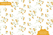 Dainty Yellow Floral Pattern, a Pattern Graphic by Tayla de Beer (Thumbnail 5 of 9)