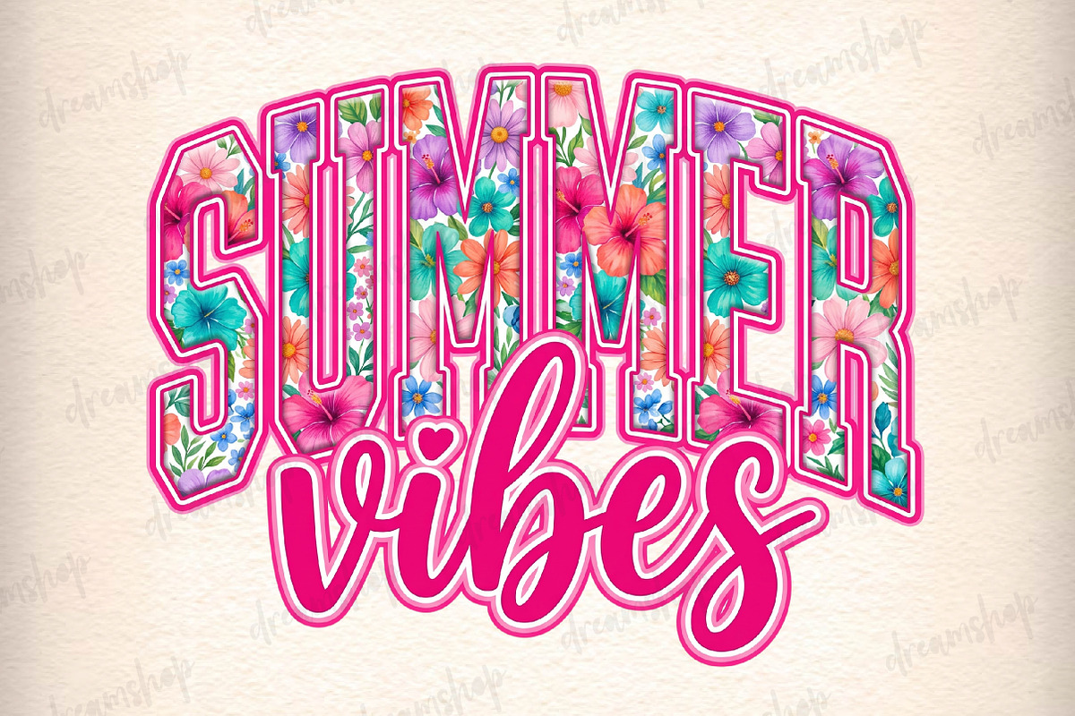 Preppy Summer Vibes Png, an Illustration by CreationArt (Photo 3 of 5)