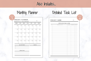 Editable Project Planner BUNDLE!