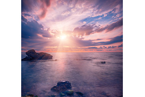 Sunrise at sea, a Nature Photo by Nature and travel