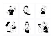 Breast Cancer Vector Pack, a Person Illustration by Prosymbols (Thumbnail 8 of 8)