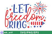 Let Freedom Ring 4th of July SVG PNG, a Graphic by mh_arif (Thumbnail 3 of 4)