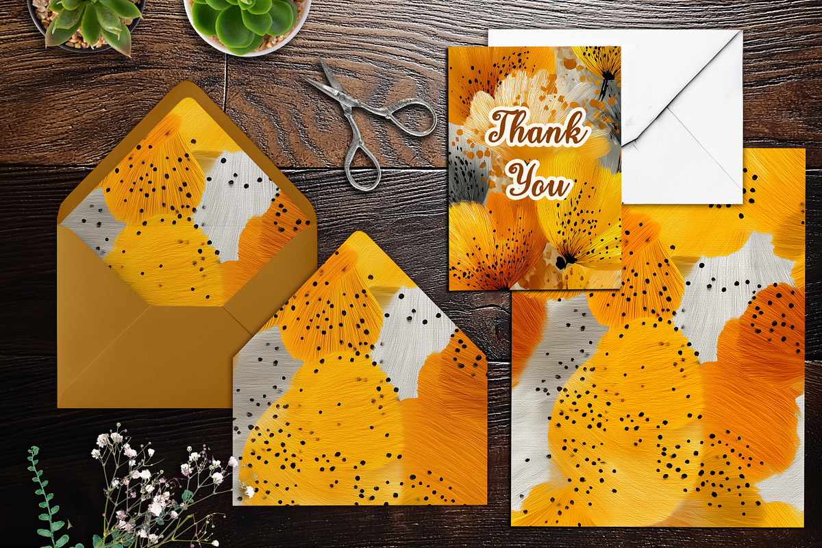 Warm Autumn Abstract Brush Scrapbook, a Background Graphic by V Design Creator (Photo 5 of 11)