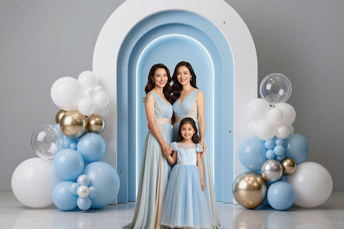 Blue Birthday Balloon Backdrops, a Background Graphic by 3Motional (Photo 13 of 20)