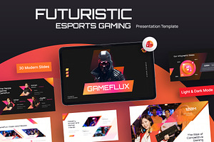 Futuristic E-Sport Gaming PowerPoint, a Presentation Template by New Coral Design
