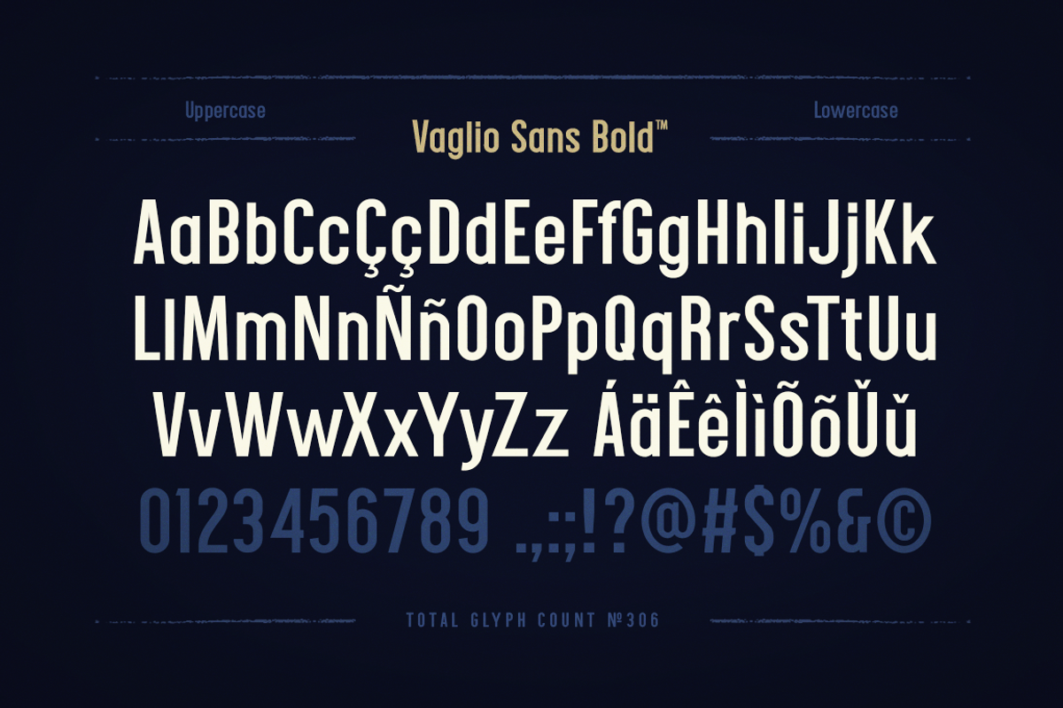 Vaglio Sans Bold preview 2