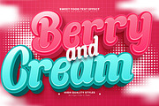 Berry Cream Editable Text Effect, a Layer Style Add-On by Niestart Creation (Thumbnail 2 of 2)