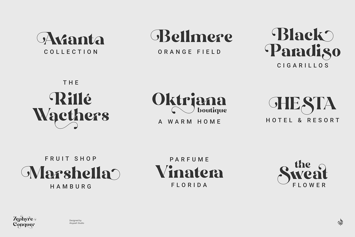 Zephyre Conquer, a Serif Font by Aluyeah Studio (Photo 14 of 15)