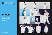 Sweatshirt Mock-Up Set, a Hoody Mockup by Freeman Studio (Thumbnail 2 of 16)