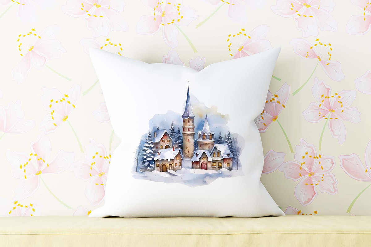Christmas Village Clipart Design, an Illustration by Moon Studio (Photo 9 of 11)