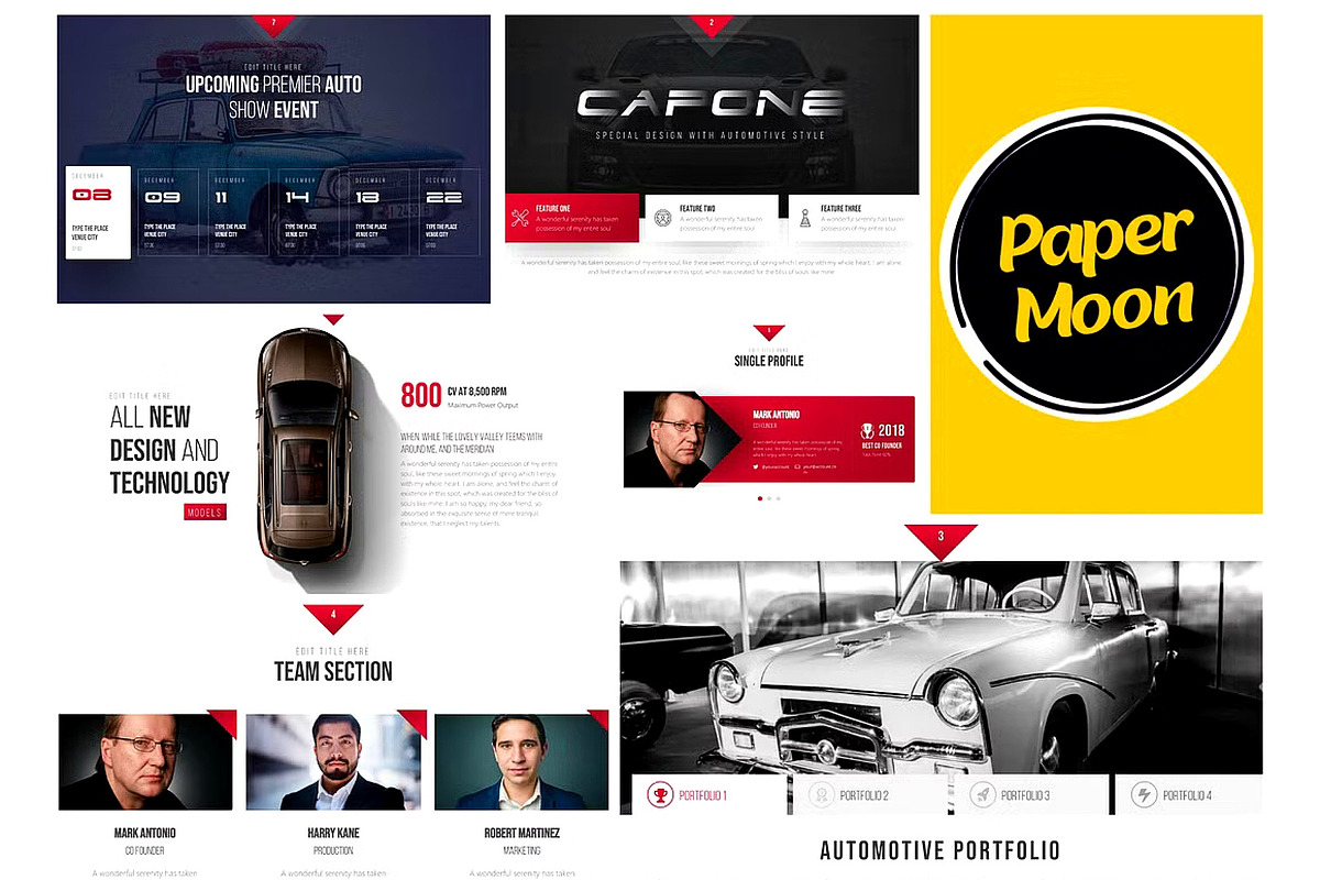 Automotive PowerPoint Presentation, a Presentation Template by PaperMoon (Photo 2 of 3)