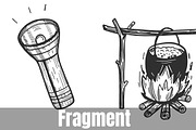 Hiking travel objects collection, an Animal Illustration by CatMadePattern (Thumbnail 3 of 4)