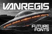 Vanregis - Futuristic Fonts, a Sans Serif Font by Konstantine Studio (Thumbnail 1 of 4)