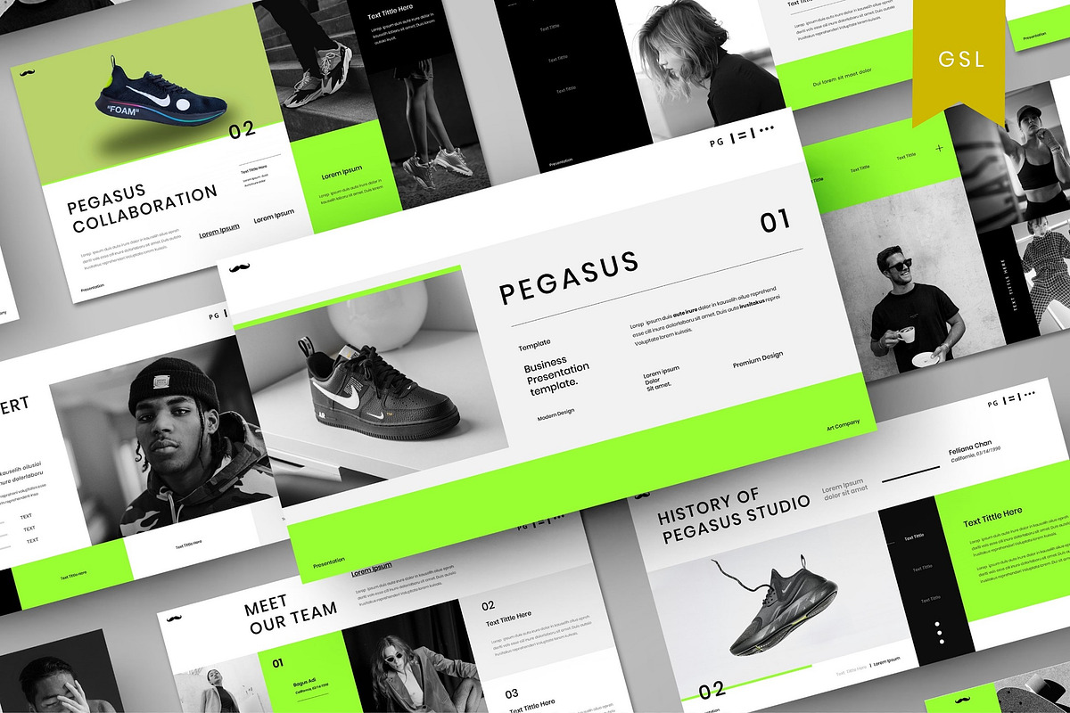 Pegasus - Business Google Slide, a Presentation Template by Dens Creative Studio (Photo 1 of 6)