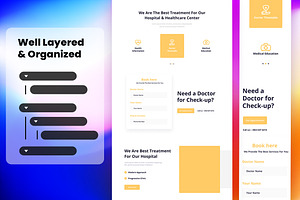Healthcare Wireframe Website Vol. 10