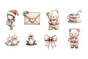 Cute Coquette Christmas Clipart, an Illustration by Designworld (Thumbnail 4 of 4)
