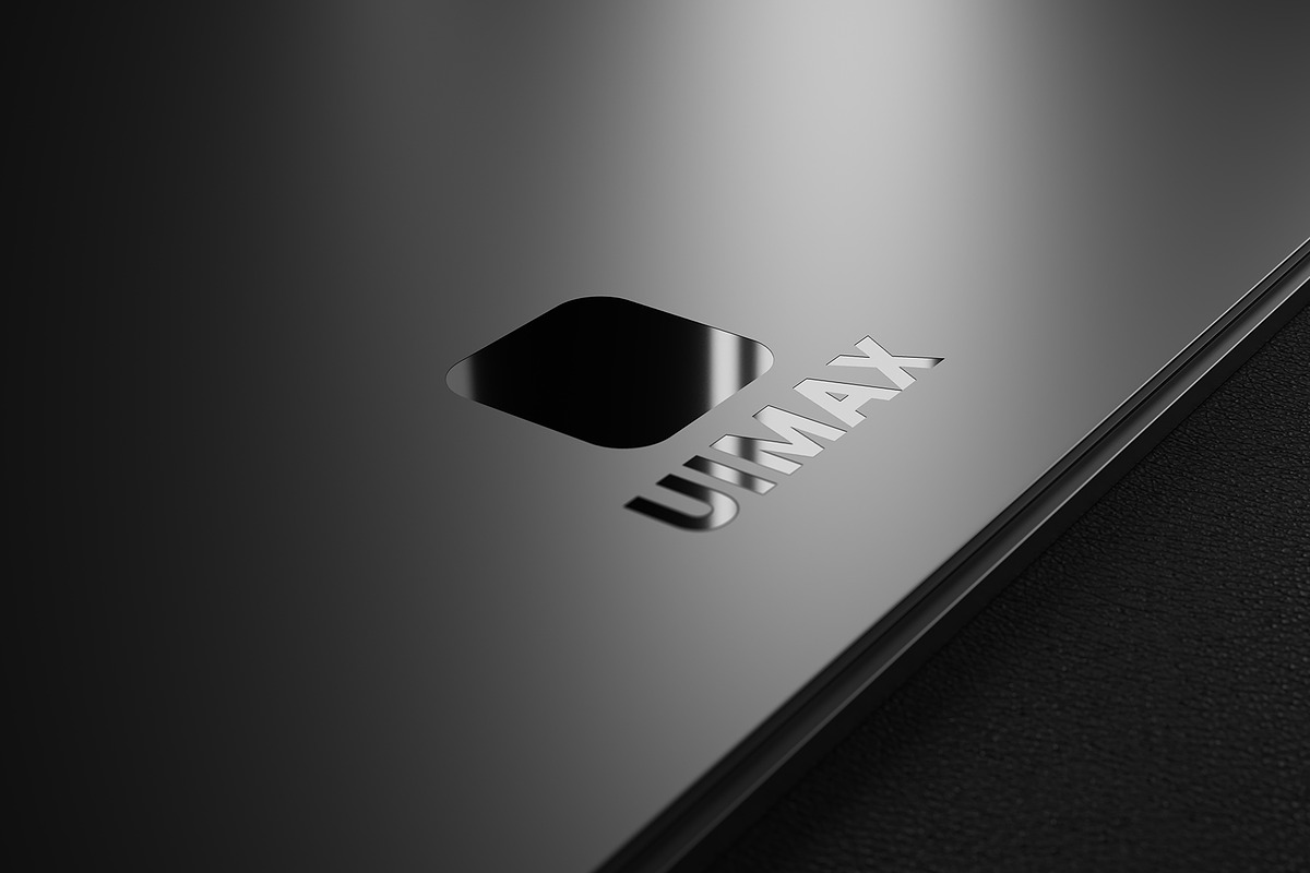 Logo Mockup on Metal Laptop, a Product Mockup by imonedesign