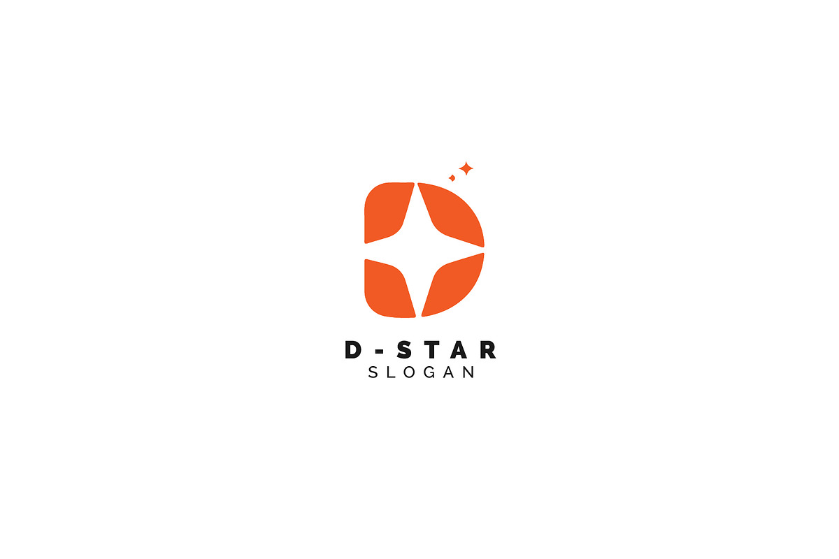 star D alphabet letter logo icon, a Branding & Logo Template by OmerStudio
