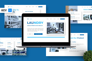 Laundry - Service Key, a Presentation Template by Deepslide Studio
