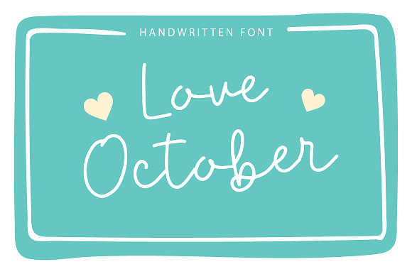 Love October | Handwritten Font preview 8