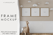 Nursery Frame Mockup PSD JPG, a Poster Template by VNmockup (Thumbnail 2 of 5)