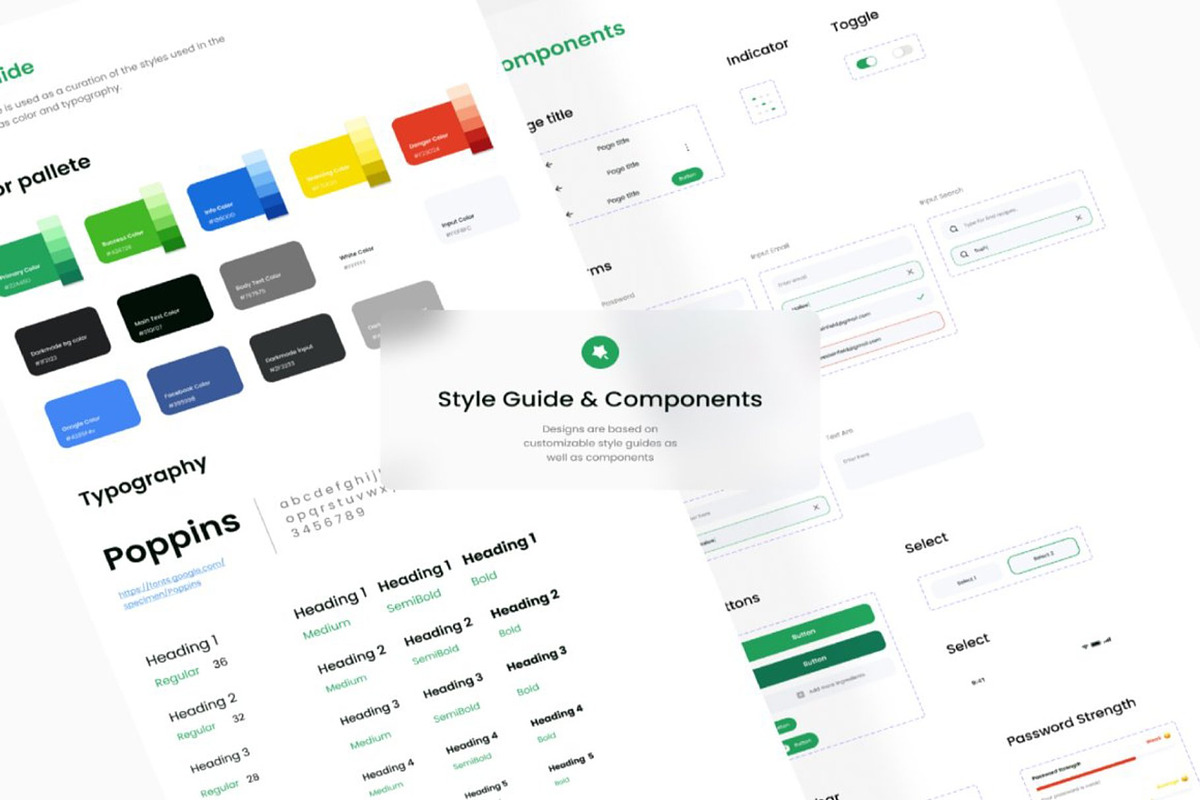 Food Recipe UI KIT, an UI Kit Template by Lumina_ui_ux202 (Photo 5 of 6)
