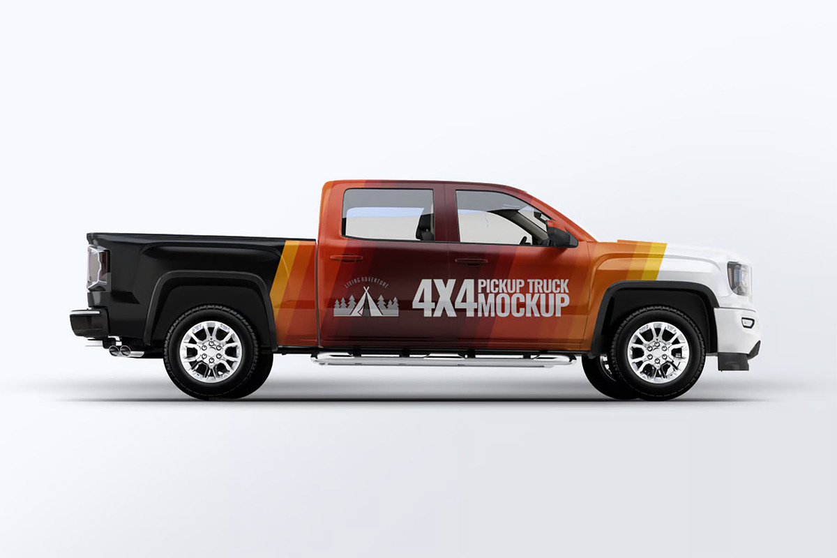 Truck 4X4 Mock-Up, a Product Mockup by DesignRushMarket (Photo 1 of 7)