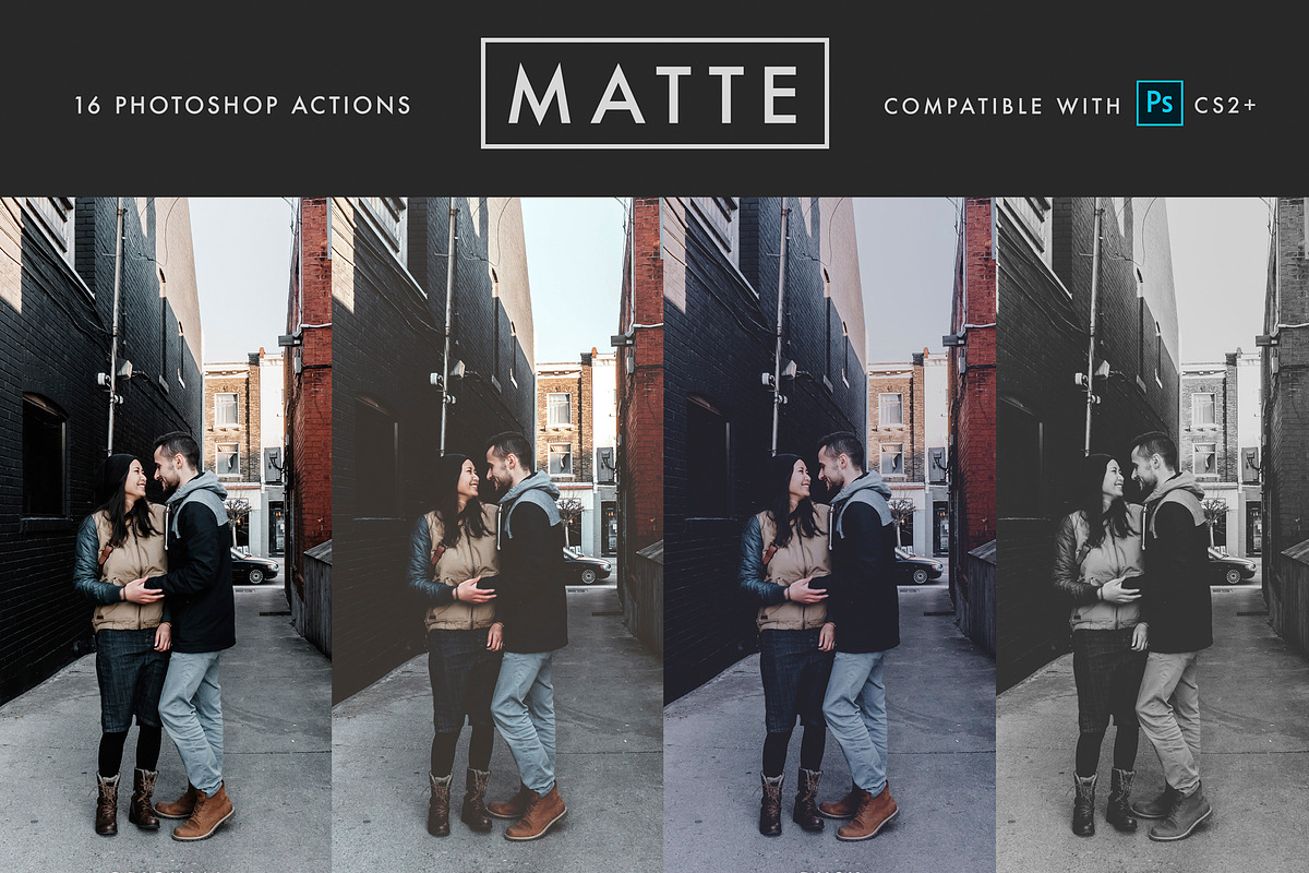 MATTE - 16 Photoshop Actions, an Action Add-On by MelanthaGraphics (Photo 1 of 9)