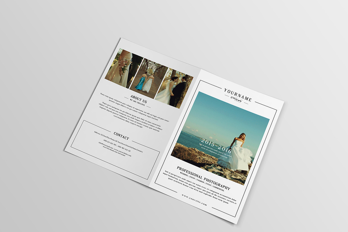 Photography Brochure Template, a Brochure Template by SmmrDesign (Photo 5 of 5)