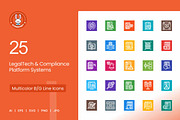 25 LegalTech & Compliance Icons, a Solid Icon by IconBunny (Thumbnail 1 of 2)