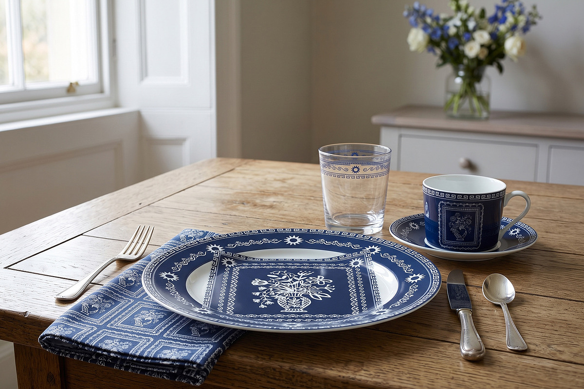 Seamless Blue Porcelain Pattern, a Pattern Graphic by Talip Memis (Photo 10 of 12)