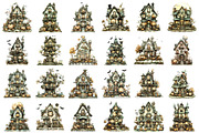 Whimsical Halloween House Clipart, an Illustration by designcity5 (Thumbnail 2 of 5)