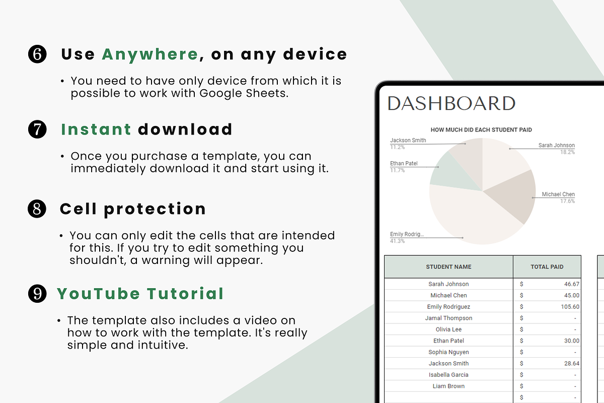 Tutor Planner & Lesson Organizer, a Templates & Theme by MondaySpark (Photo 7 of 7)