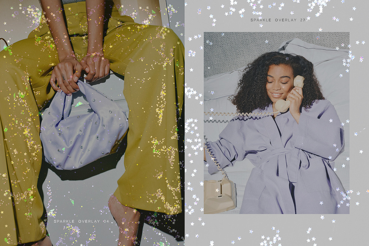 Holographic Confetti Overlays, a Texture Graphic by lerinartstudio (Photo 9 of 16)