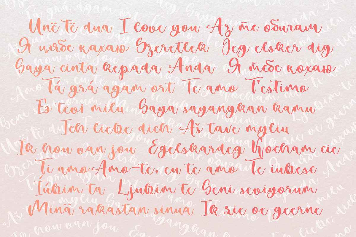 Bohema Pink Handwritten Font, a Script Font by CallMeStasia (Photo 10 of 12)