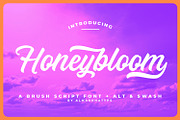 Honeybloom – Timeless Brush Script, a Script Font by Almarkhatype (Thumbnail 1 of 11)