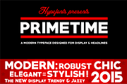 PRIMETIME ©, a Sans Serif Font by Herofonts (Thumbnail 2 of 4)