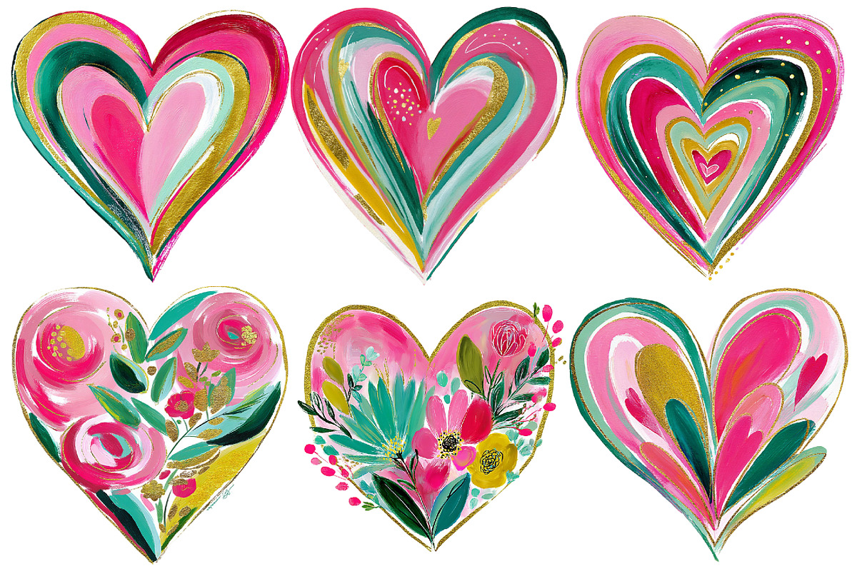 Valentine Heart Clipart, an Illustration by Pixels.Craft (Photo 2 of 4)