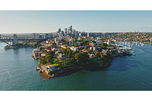 Aerial view of Sydney cityscape, an Architecture Photo by Goinyk