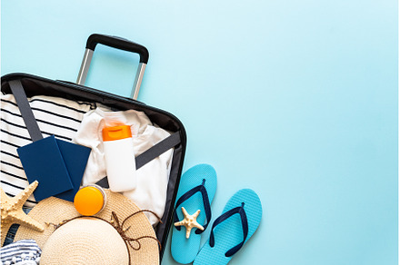 Suitcase, hat, passports and flip, a Holiday Photo by Nadia-nb