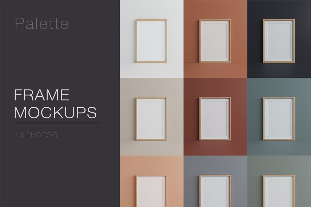 Frame Mockup Kit Palette, a Product Mockup by MockupsMarket (Photo 1 of 9)