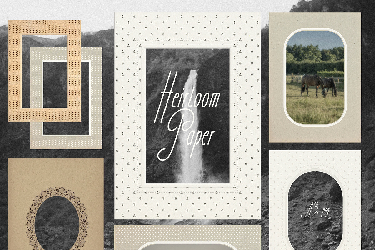 Heirloom Embossed Frames Backgrounds, a Texture Graphic by Purple (Photo 7 of 15)