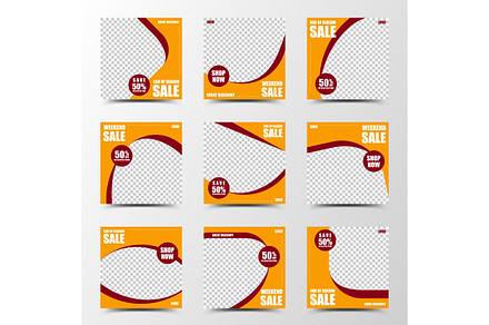 Post banner with curved shape, a Brochure Template by TotallypicRF