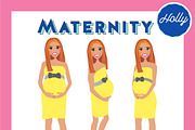 Maternity Pregnant Portrait Creator, a Person Illustration by Lauren Lesley Studio (Thumbnail 18 of 45)
