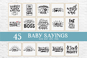 Baby sayings svg bundle, an Object Graphic by Peachycottoncandy (Thumbnail 3 of 9)