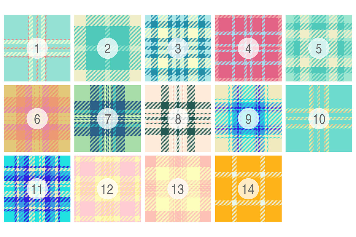 #247 Summer Check Patterns, a Pattern Graphic by Plaid4You (Photo 2 of 5)